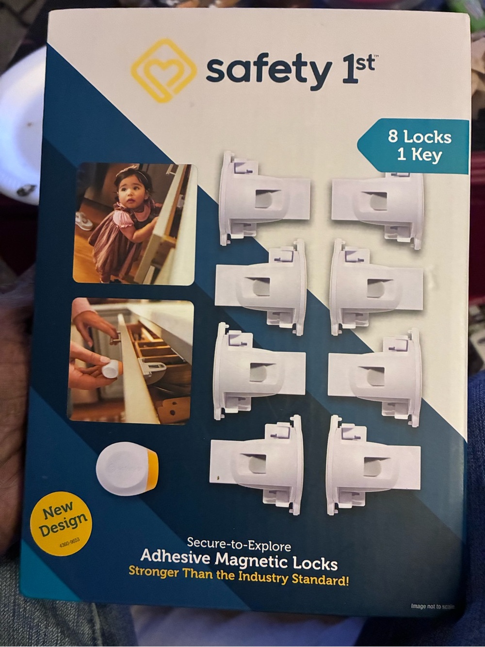 Safety 1st Adhesive Magnetic Cabinet Locks - White